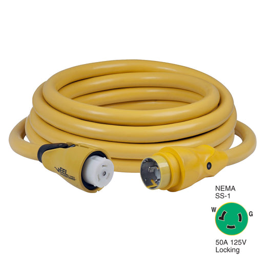 Marinco CS503-25 EEL 50A 125V Shore Power Cordset - 25' - Yellow [CS503-25]