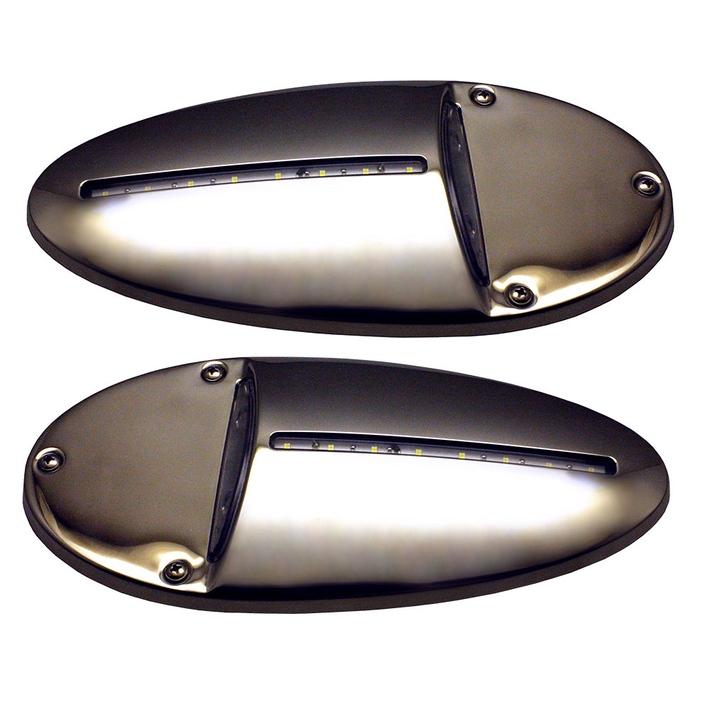 Innovative Lighting LED Docking Light- Mirrored Stainless Steel - Pair [585-0220-7]