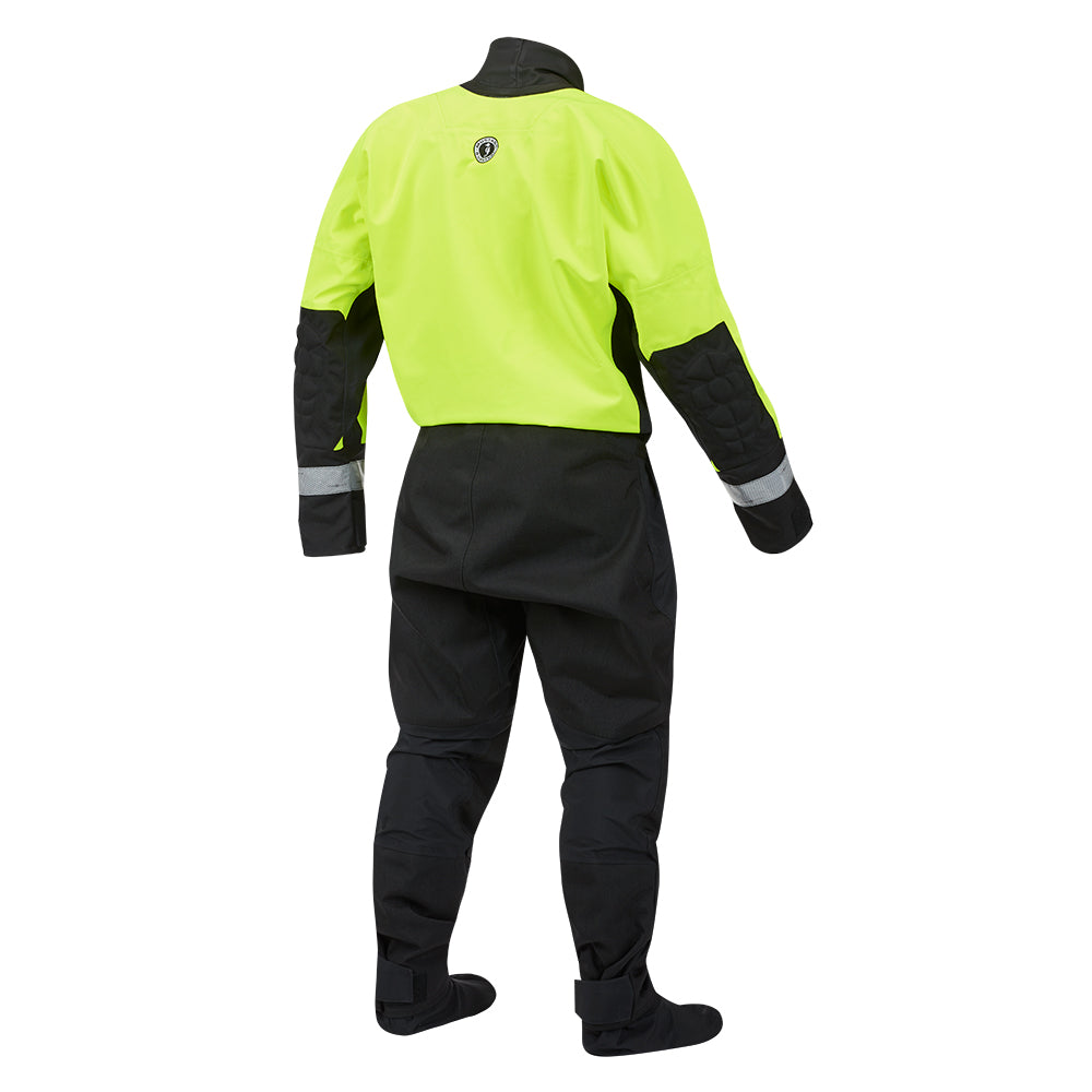 Mustang MSD576 Water Rescue Dry Suit - Fluorescent Yellow Green-Black - XL [MSD57602-251-XL-101]